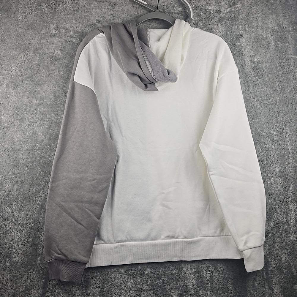 Gameday Couture University Of Georgia Hoodie Womens' Size L White Gray Split - Picture 2 of 9